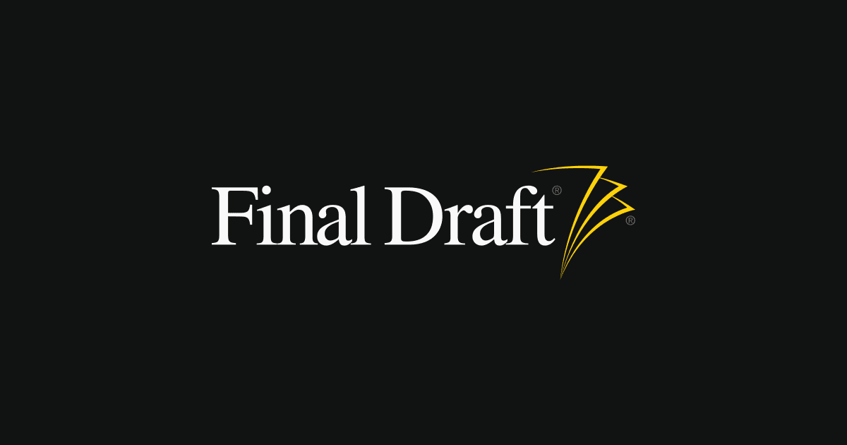 Final Draft - Software de Roteiro Padrão da Indústria