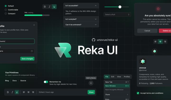 Reka UI (anteriormente Radix Vue)